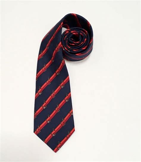 hermes tie red and blue anchor|Hermes silk square ties.